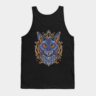 Mystic Cat Tattoo Tank Top